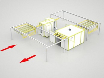 Участок порошковой покраски SPK для металлоизделий